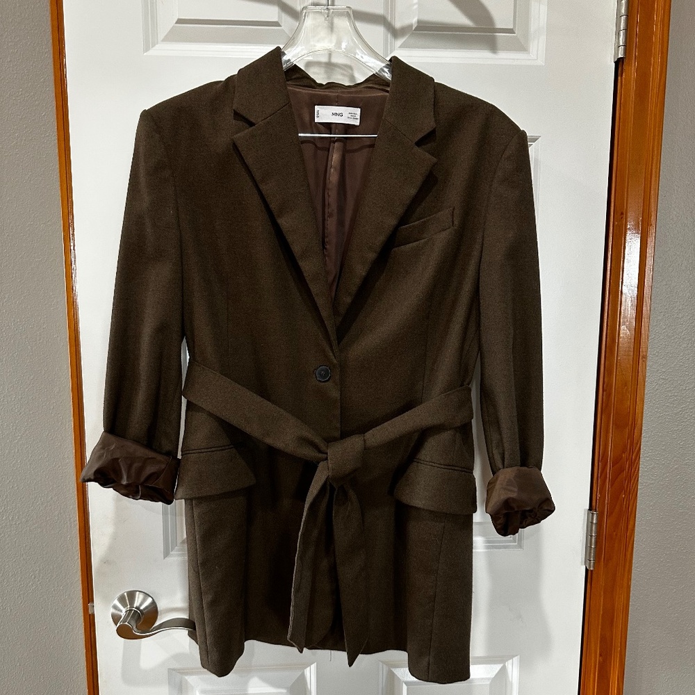 MNG Mango Belted fully lined Jacket